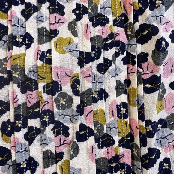 EUC‎ Boden Hopscotch Ivory Poppy Meadow Dress Size US 6R  Pink Navy - Picture 13 of 14